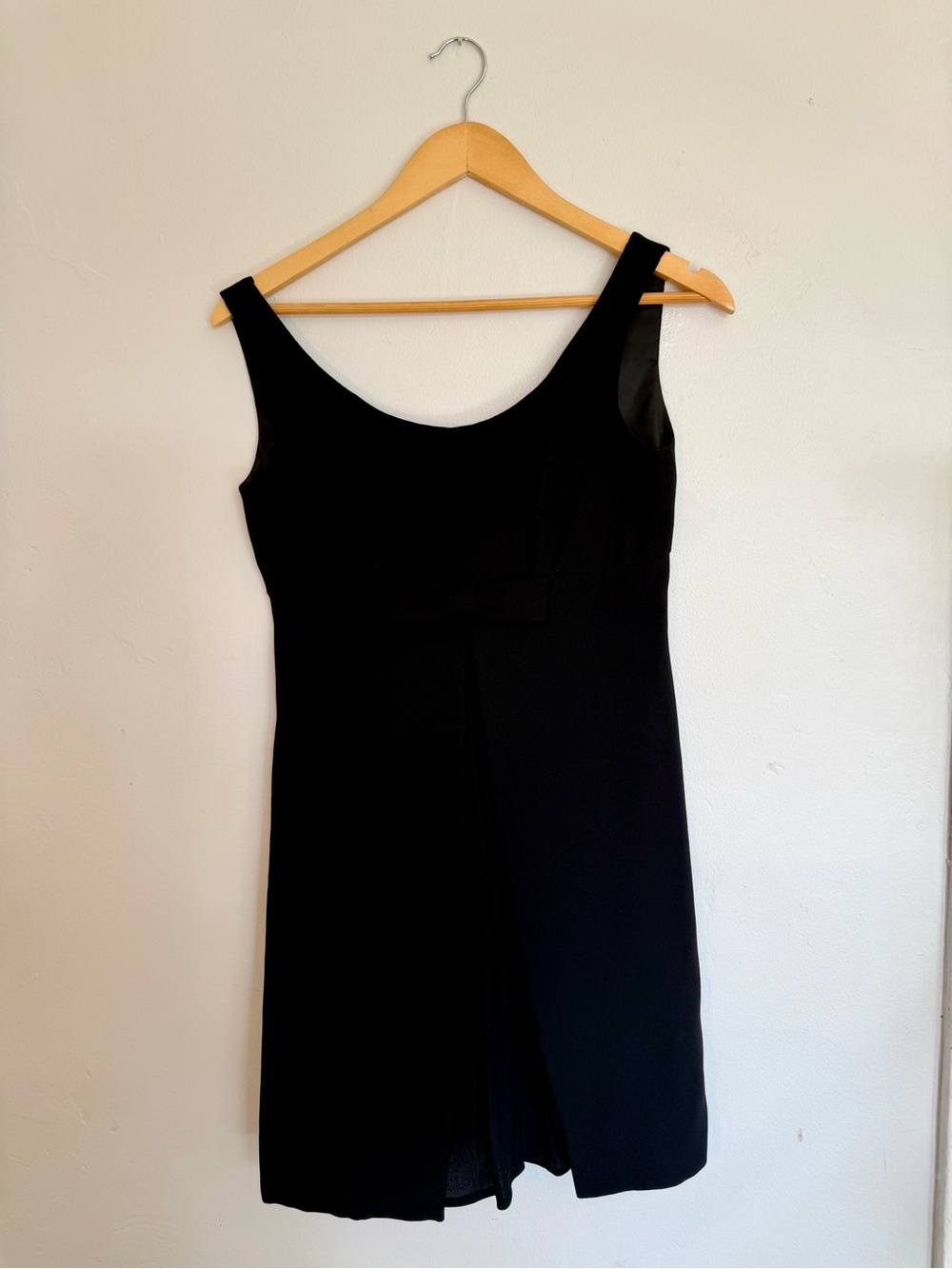 Vintage Black Sleeveless Mini Dress